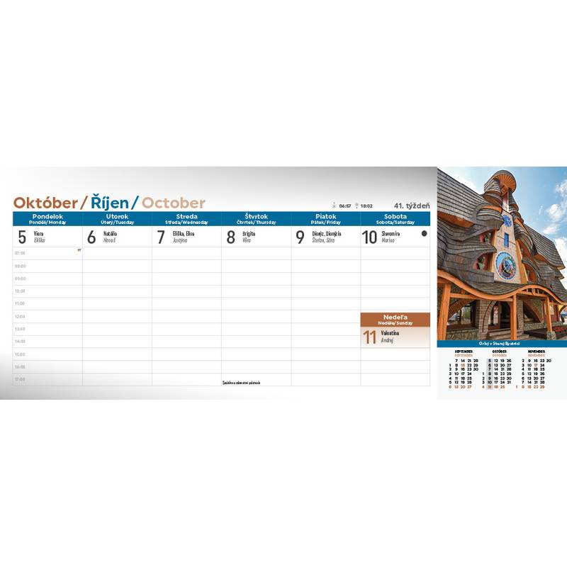 Stolový kalendár Slovensko 2026 Stolový kalendár Slovensko 2026