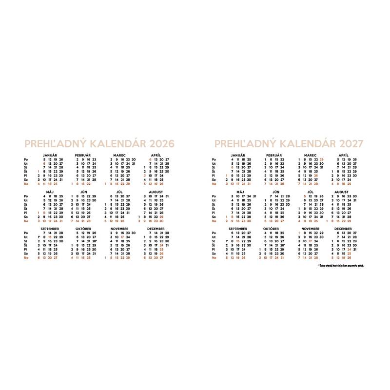 Stolový kalendár Slovensko 2026 Stolový kalendár Slovensko 2026