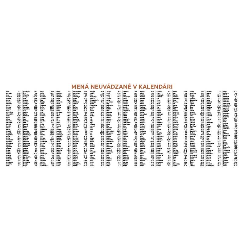 Stolový kalendár Slovensko 2026 Stolový kalendár Slovensko 2026
