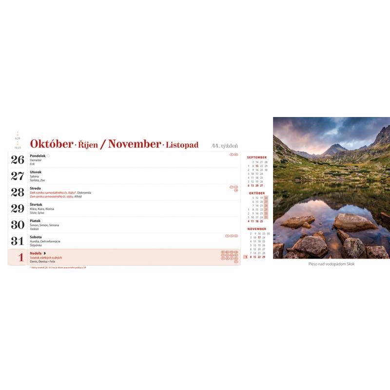 Stolový kalendár Vysoké Tatry 2026 Stolový kalendár Vysoké Tatry 2026