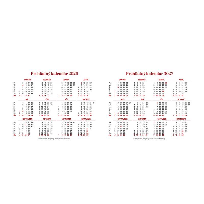 Stolový kalendár Vysoké Tatry 2026 Stolový kalendár Vysoké Tatry 2026