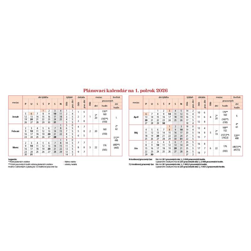 Stolový kalendár Vysoké Tatry 2026 Stolový kalendár Vysoké Tatry 2026