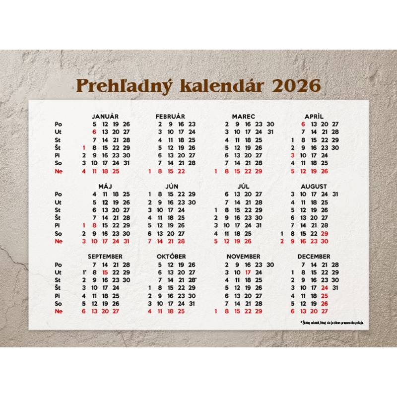 Stolový kalendár Katolícky 2026 Stolový kalendár Katolícky 2026