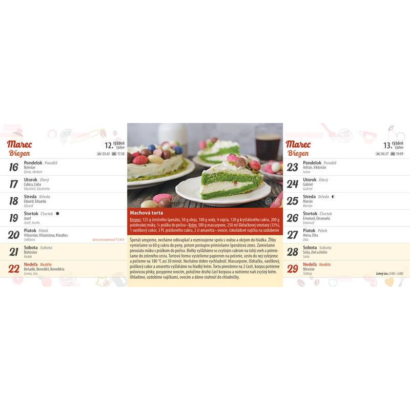 Stolový kalendár Koláčiky 2026 Stolový kalendár Koláčiky 2026