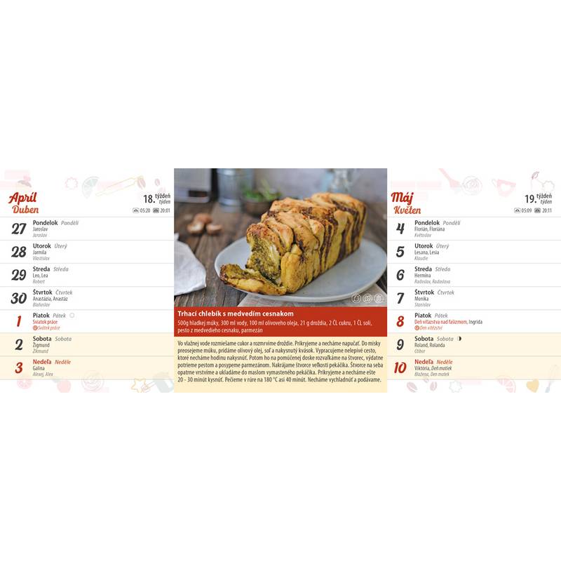 Stolový kalendár Koláčiky 2026 Stolový kalendár Koláčiky 2026