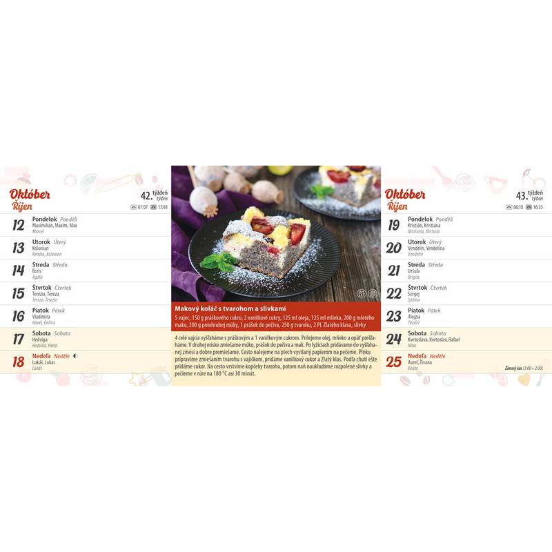 Stolový kalendár Koláčiky 2026 Stolový kalendár Koláčiky 2026