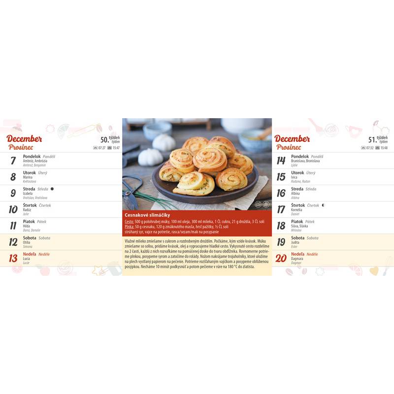 Stolový kalendár Koláčiky 2026 Stolový kalendár Koláčiky 2026