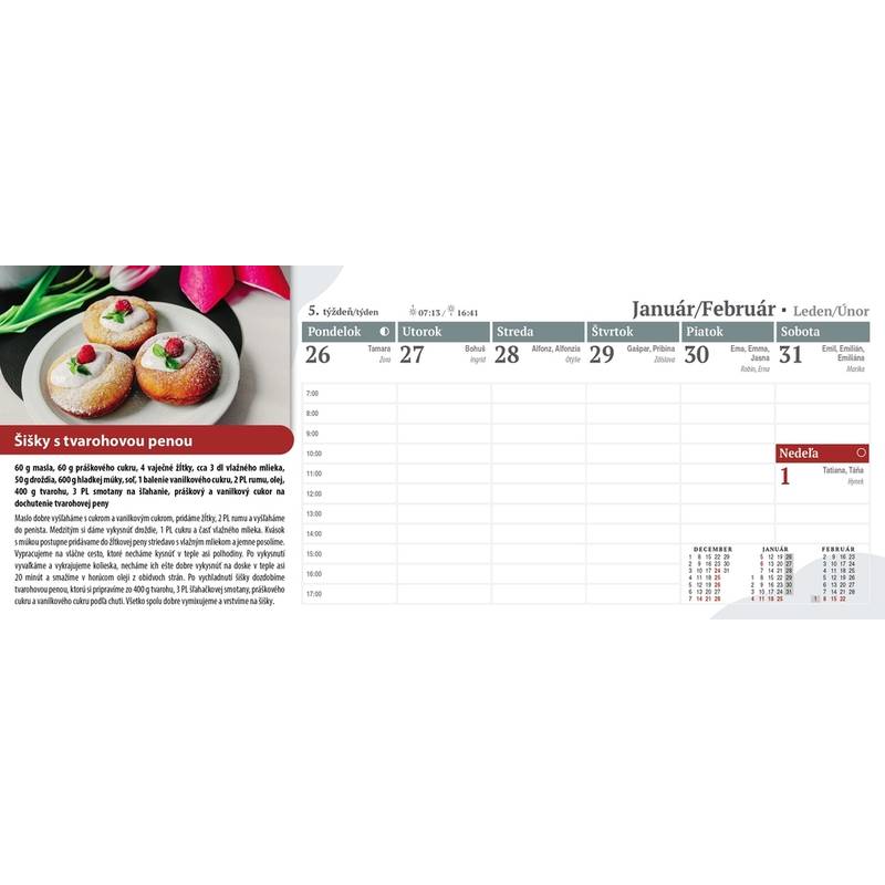 Stolový kalendár Kuchárka 2026 Stolový kalendár Kuchárka 2026