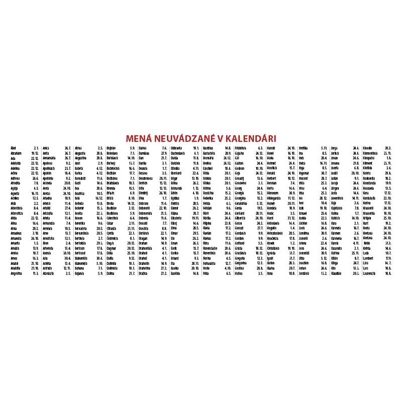 Stolový kalendár Kuchárka 2026 Stolový kalendár Kuchárka 2026