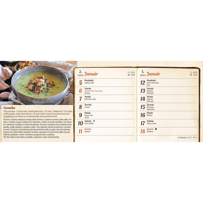 Stolový kalendár Recepty starej mamy 2026 Stolový kalendár Recepty starej mamy 2026