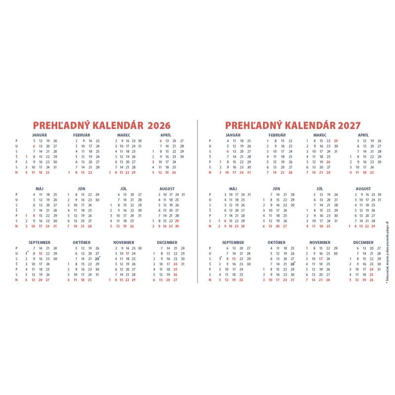 Stolový kalendár Plánovací MAXI 2026 Stolový kalendár Plánovací MAXI 2026