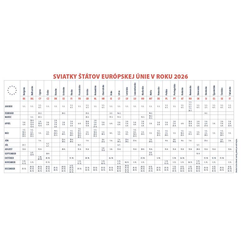 Stolový kalendár Plánovací MAXI 2026 Stolový kalendár Plánovací MAXI 2026