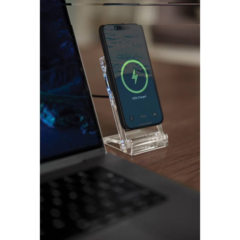 Magnetický bezdrôtový nabíjací stojan Magcharge 15W, transparentná Magnetický bezdrôtový nabíjací stojan Magcharge 15W, transparentná