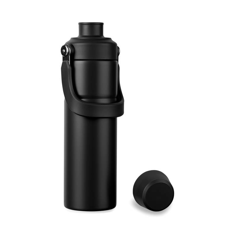 Termo fľaša Baltimore trek 600 ml z RCS recykl. ocele, čierna Termo fľaša Baltimore trek 600 ml z RCS recykl. ocele, čierna