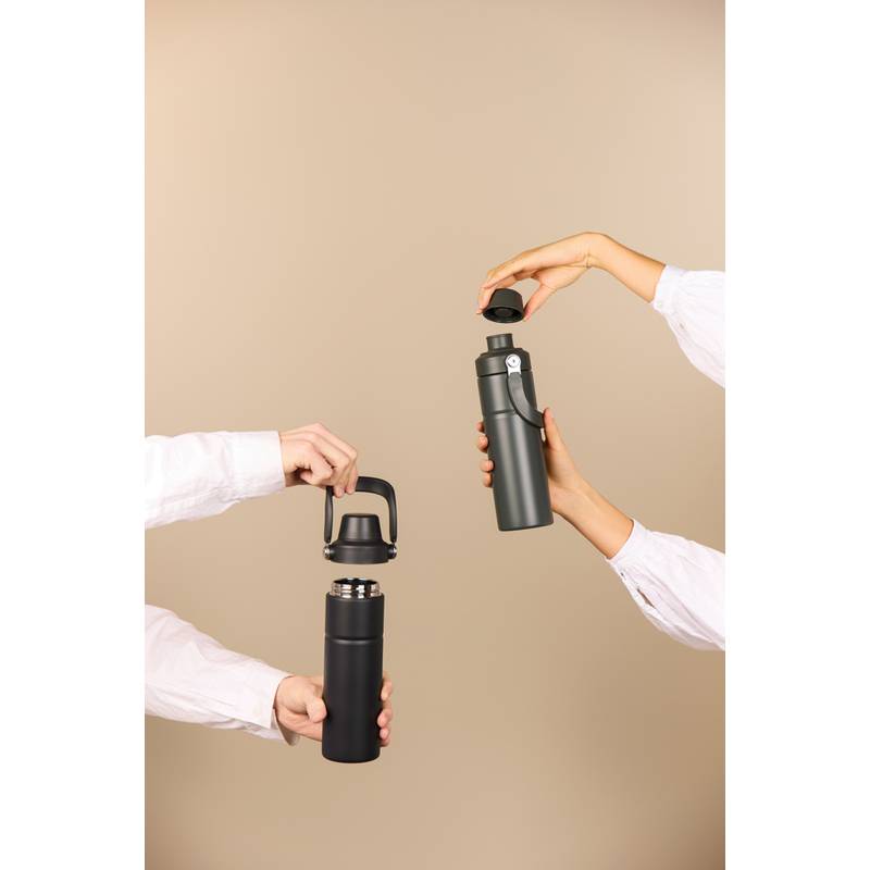 Termo fľaša Baltimore trek 600 ml z RCS recykl. ocele, čierna Termo fľaša Baltimore trek 600 ml z RCS recykl. ocele, čierna