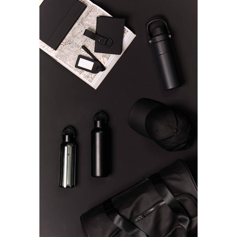 Termo fľaša Baltimore trek 600 ml z RCS recykl. ocele, čierna Termo fľaša Baltimore trek 600 ml z RCS recykl. ocele, čierna