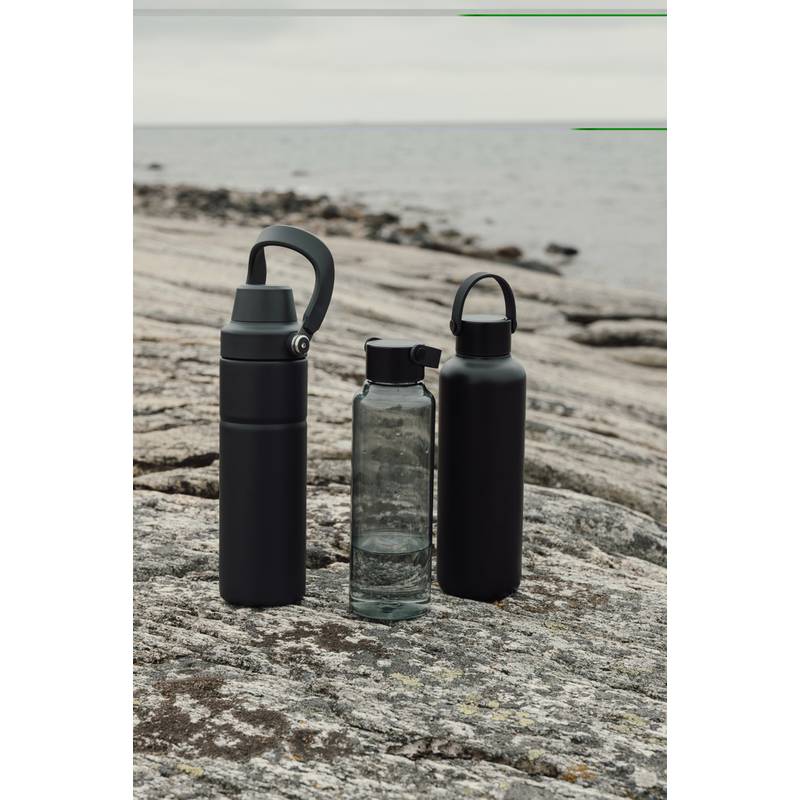 Termo fľaša Baltimore trek 600 ml z RCS recykl. ocele, čierna Termo fľaša Baltimore trek 600 ml z RCS recykl. ocele, čierna