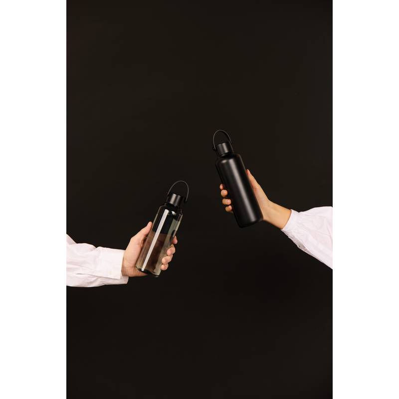 Termo fľaša Baltimore 600 ml z RCS recykl. ocele, čierna Termo fľaša Baltimore 600 ml z RCS recykl. ocele, čierna