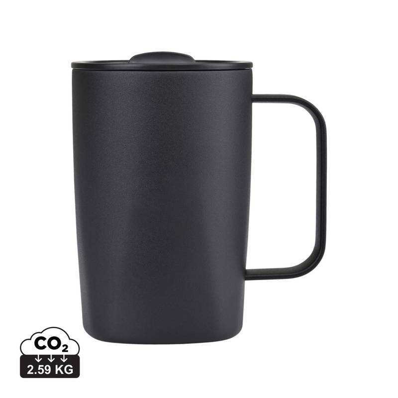 Termo hrnček Aviana™ Rowan 450 ml z RCS, čierna Termo hrnček Aviana™ Rowan 450 ml z RCS, čierna