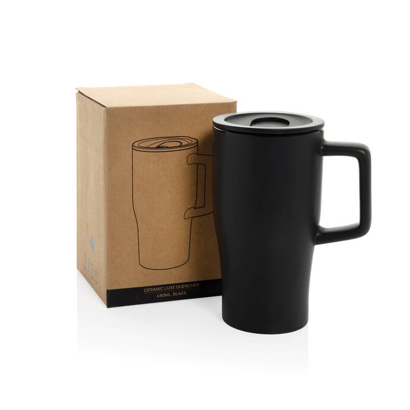 Keramický luxusný hrnček Quencher 490 ml, čierna Keramický luxusný hrnček Quencher 490 ml, čierna