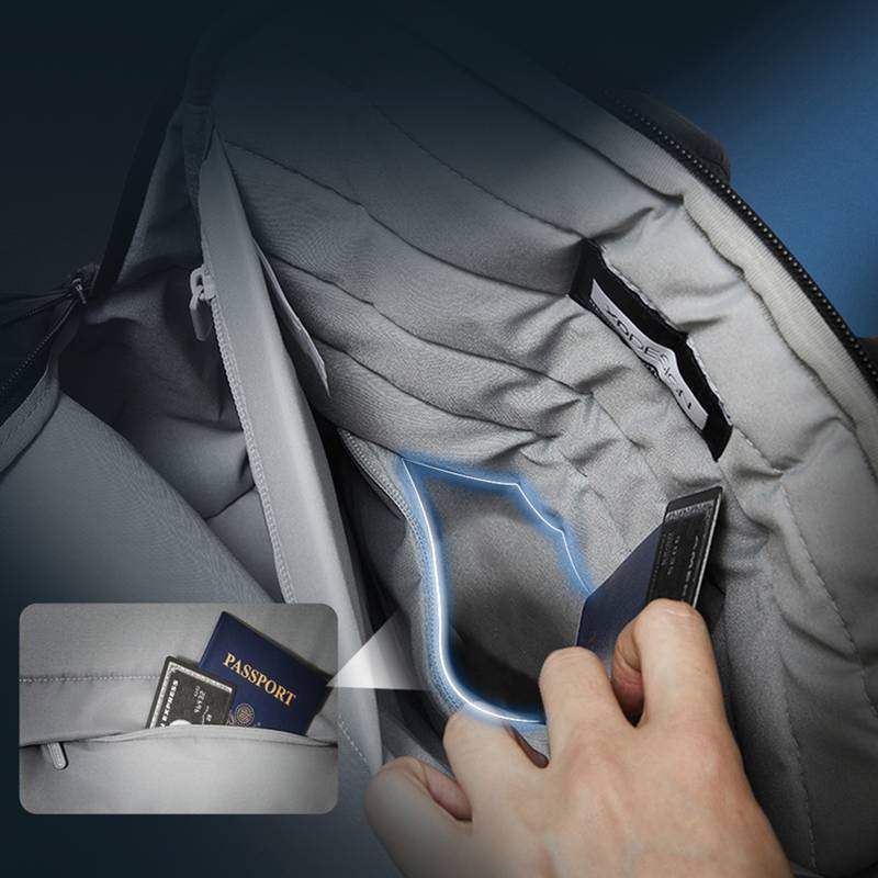 Měkký Tote Batoh XD Design, černá - šedá Měkký Tote Batoh XD Design, černá - šedá