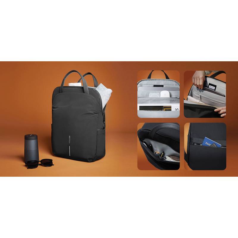 Měkký Tote Batoh XD Design, černá - šedá Měkký Tote Batoh XD Design, černá - šedá