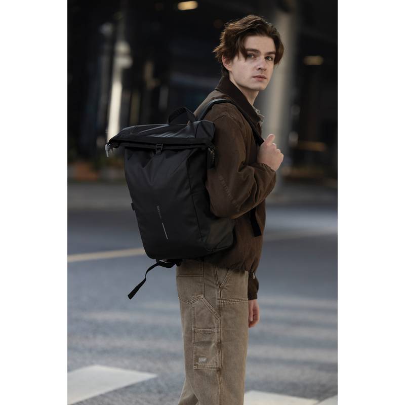 Vodeodolný batoh na bicykel Urban, čierna - sivá Vodeodolný batoh na bicykel Urban, čierna - sivá