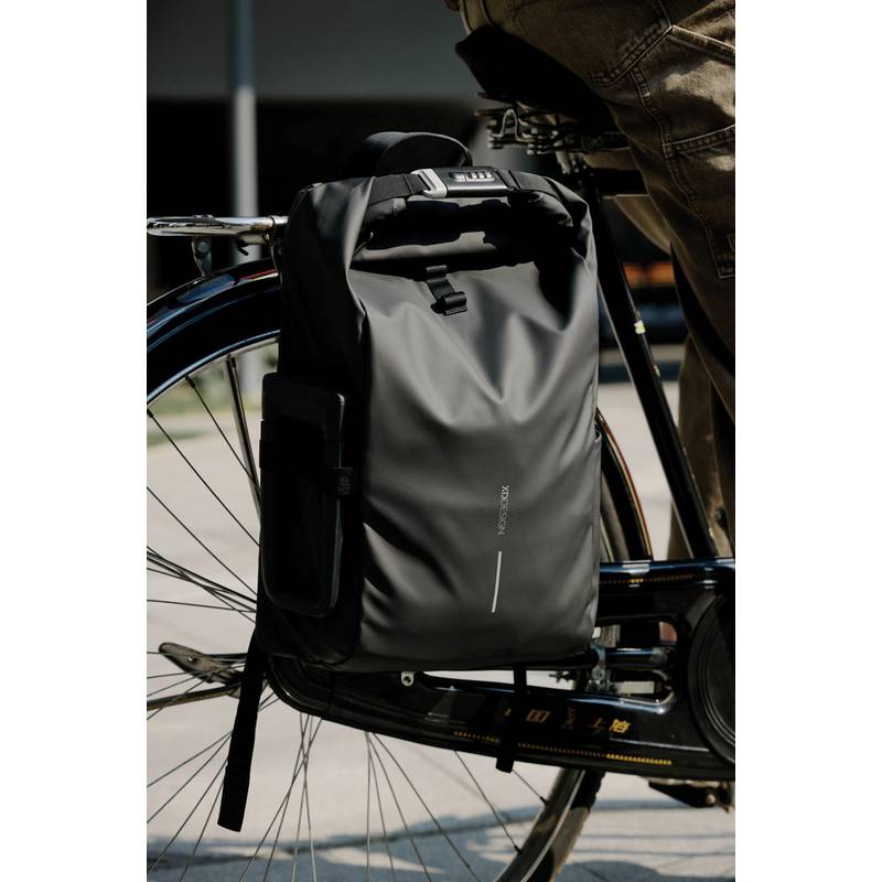 Vodeodolný batoh na bicykel Urban, čierna - sivá Vodeodolný batoh na bicykel Urban, čierna - sivá