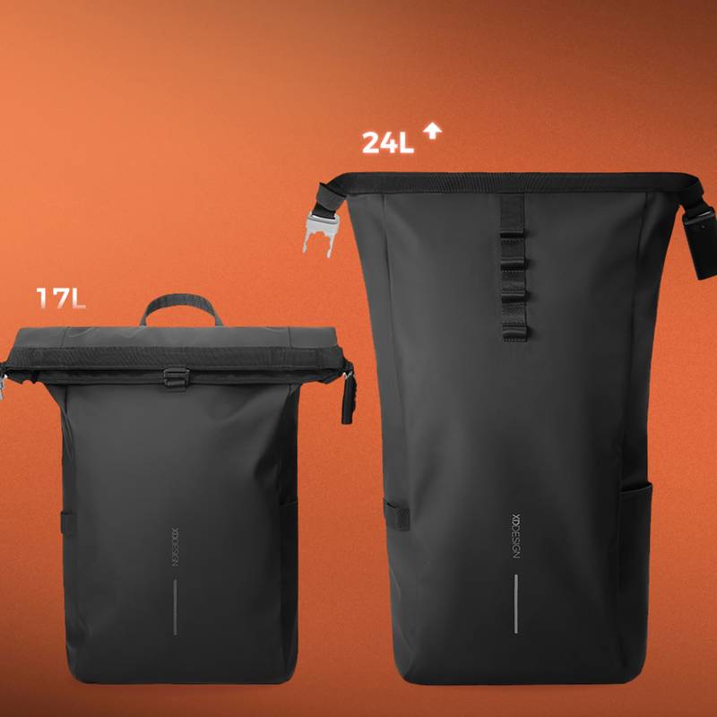 Vodeodolný batoh na bicykel Urban, čierna - sivá Vodeodolný batoh na bicykel Urban, čierna - sivá