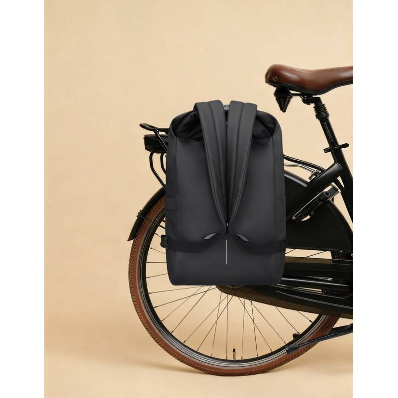 Vodeodolný batoh na bicykel Urban, čierna - sivá Vodeodolný batoh na bicykel Urban, čierna - sivá