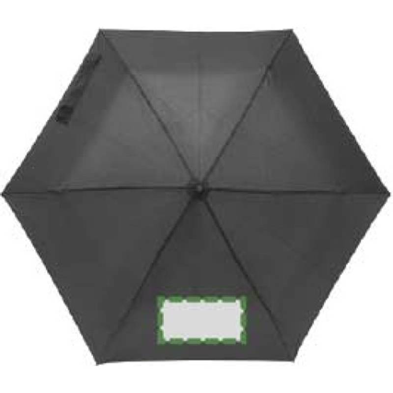 Skládací manuální deštník, průměr 90cm, černý Skládací manuální deštník, průměr 90cm, černý