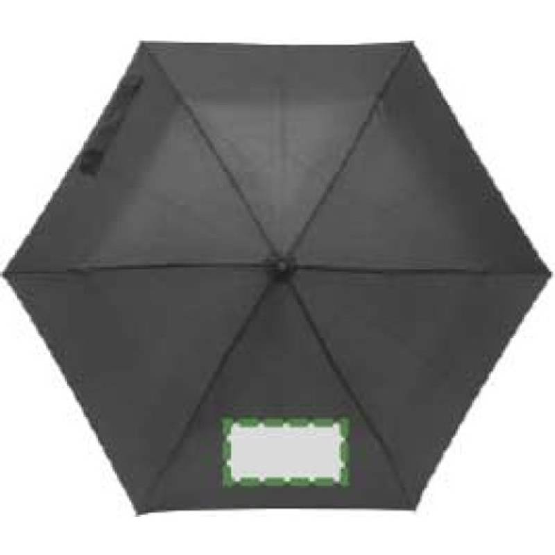 Skládací manuální deštník, průměr 90cm, černý Skládací manuální deštník, průměr 90cm, černý