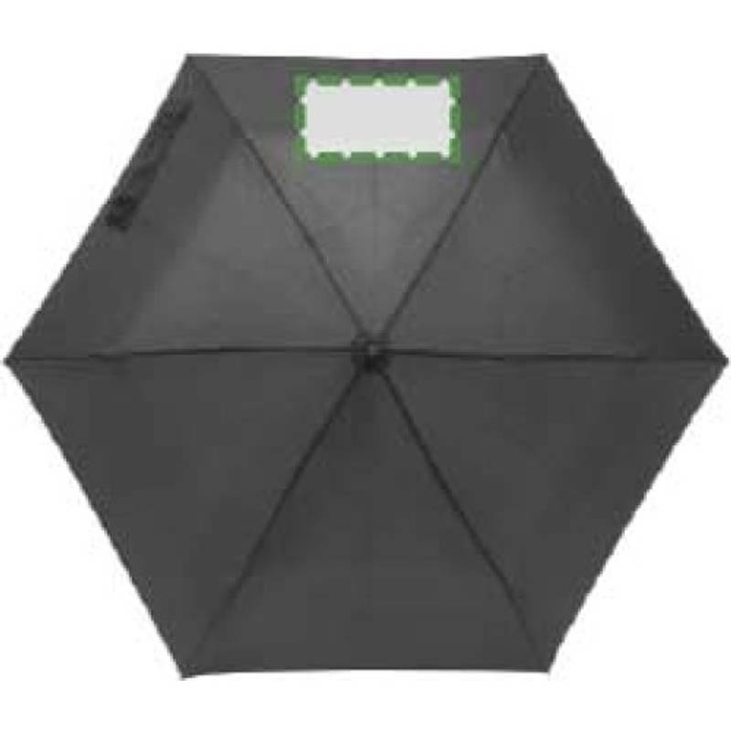 Skládací manuální deštník, průměr 90cm, černý Skládací manuální deštník, průměr 90cm, černý