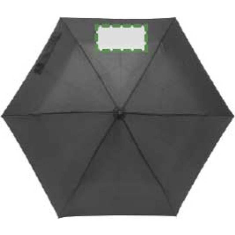 Skládací manuální deštník, průměr 90cm, černý Skládací manuální deštník, průměr 90cm, černý