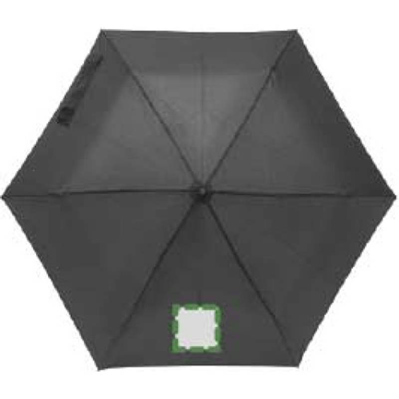 Skládací manuální deštník, průměr 90cm, černý Skládací manuální deštník, průměr 90cm, černý