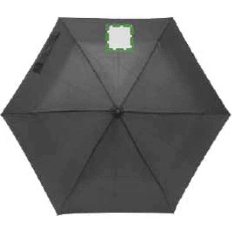 Skládací manuální deštník, průměr 90cm, černý Skládací manuální deštník, průměr 90cm, černý