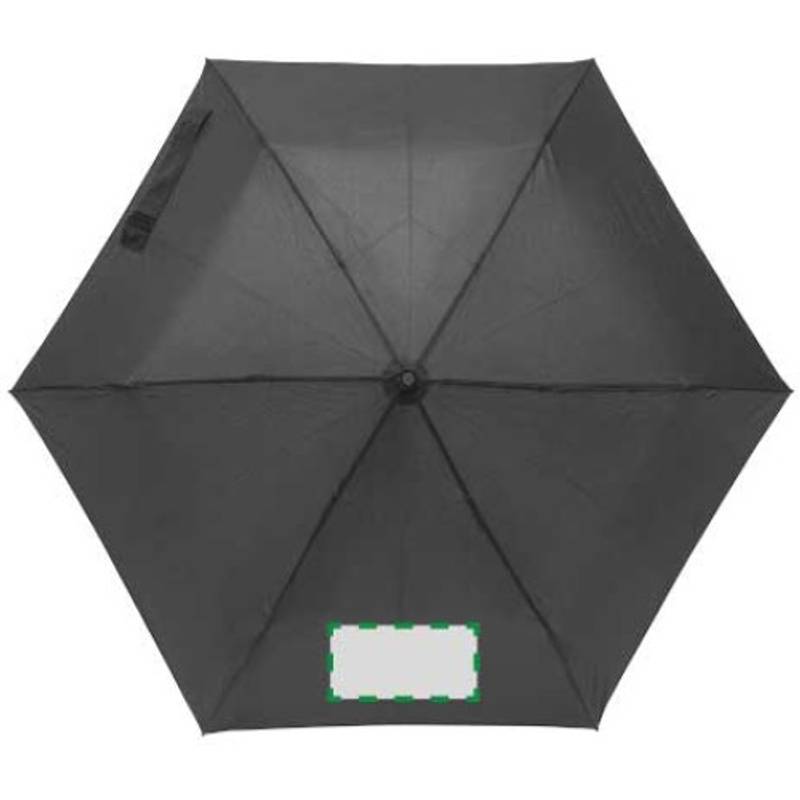 Skládací manuální deštník, průměr 90cm, černý Skládací manuální deštník, průměr 90cm, černý