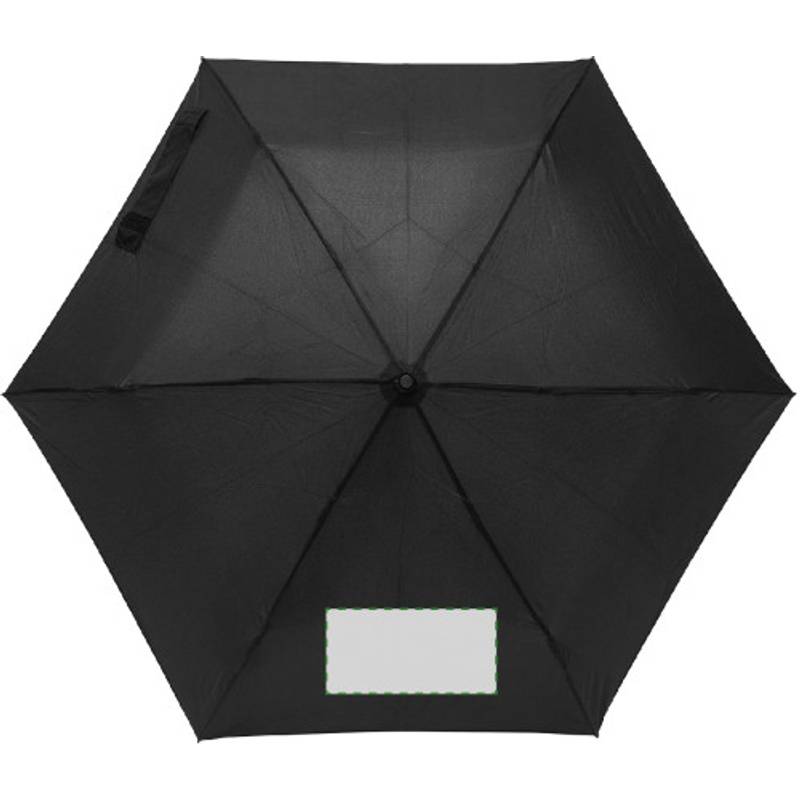 Skládací manuální deštník, průměr 90cm, černý Skládací manuální deštník, průměr 90cm, černý