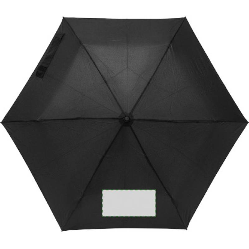 Skládací manuální deštník, průměr 90cm, černý Skládací manuální deštník, průměr 90cm, černý