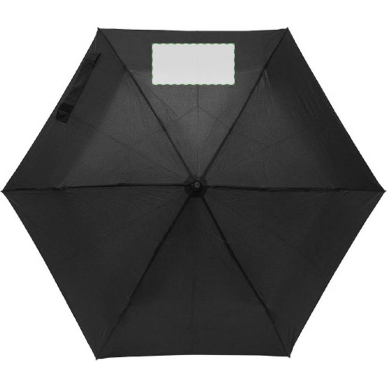 Skládací manuální deštník, průměr 90cm, černý Skládací manuální deštník, průměr 90cm, černý