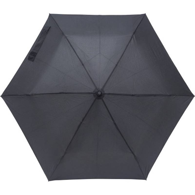 Skládací manuální deštník, průměr 90cm, černý Skládací manuální deštník, průměr 90cm, černý