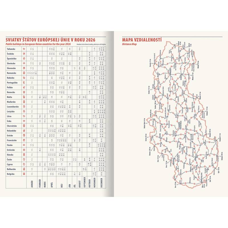 Týždenný diár TOP manager 2026 - béžový Týždenný diár TOP manager 2026 - béžový