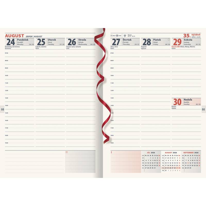 Týždenný diár TOP manager 2026 - béžový Týždenný diár TOP manager 2026 - béžový