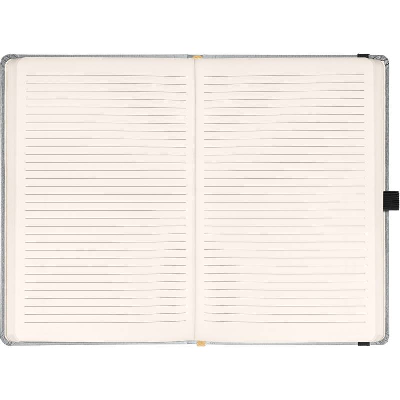 NOTIQUE Notes Balacron, strieborný, linajkovaný, 15 x 21 cm NOTIQUE Notes Balacron, strieborný, linajkovaný, 15 x 21 cm