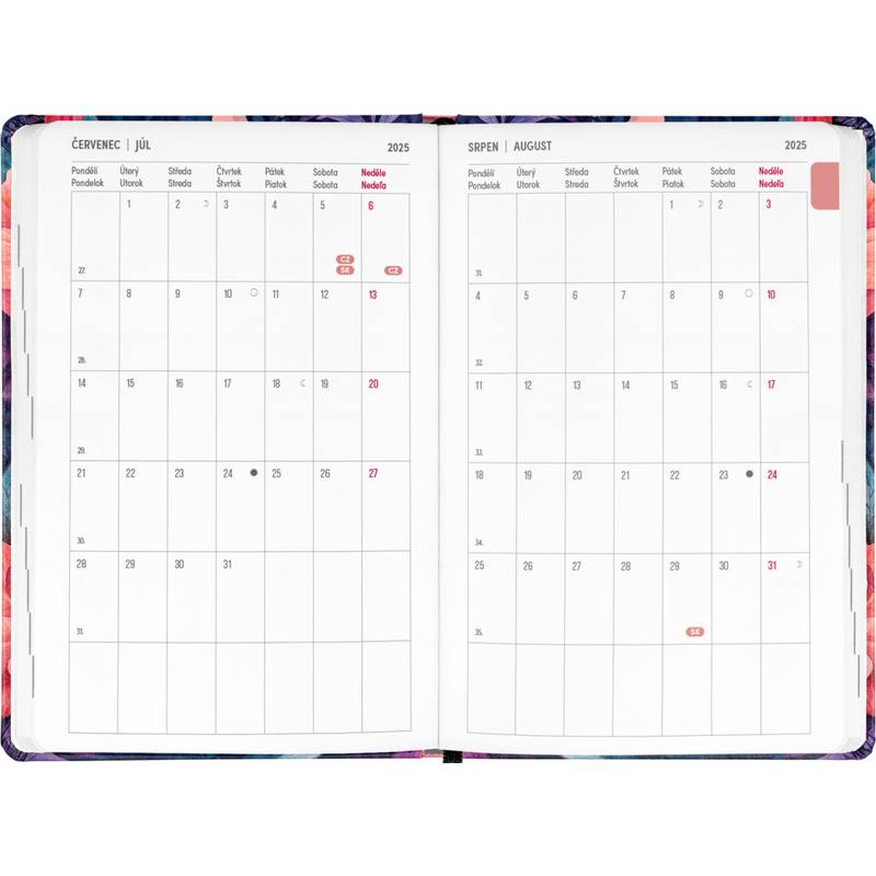 NOTIQUE Špirálový 18-mesačný diár Petito – Kytica 2025/2026, 11 x 17 cm NOTIQUE Špirálový 18-mesačný diár Petito – Kytica 2025/2026, 11 x 17 cm