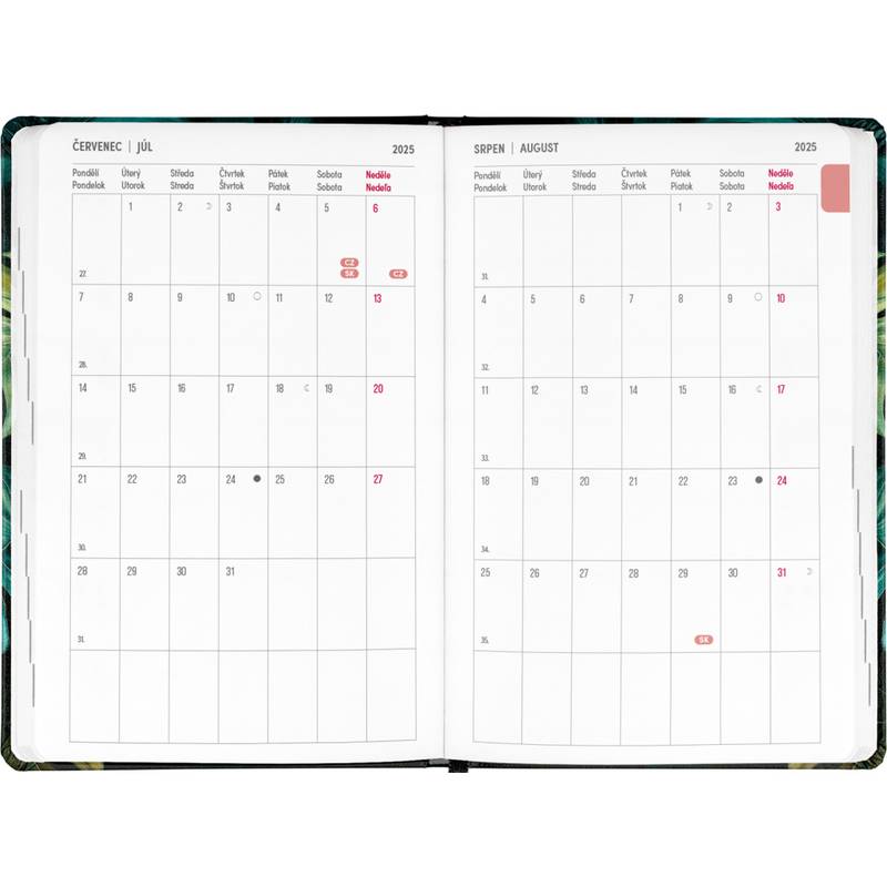 NOTIQUE Špirálový 18-mesačný diár Petito – Monstera 2025/2026, 11 x 17 cm NOTIQUE Špirálový 18-mesačný diár Petito – Monstera 2025/2026, 11 x 17 cm