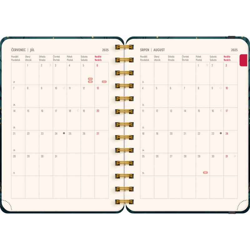 NOTIQUE Spirálový 18měsíční diář Petito – Liška 2025/2026, 13 x 18 cm NOTIQUE Spirálový 18měsíční diář Petito – Liška 2025/2026, 13 x 18 cm