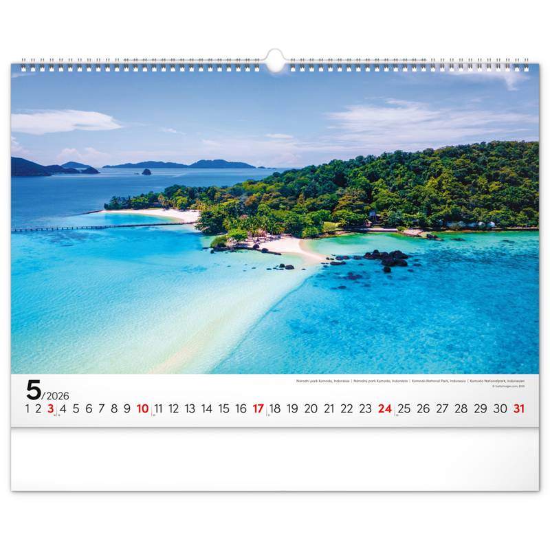 NOTIQUE Nástěnný kalendář Moře 2026, 48 x 33 cm NOTIQUE Nástěnný kalendář Moře 2026, 48 x 33 cm