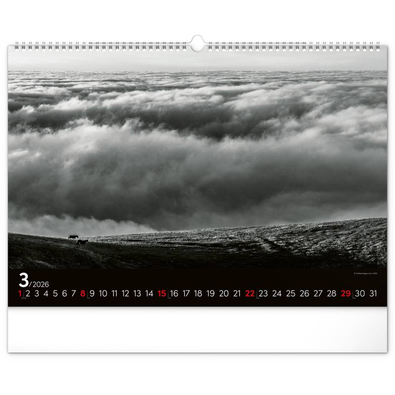 NOTIQUE Nástěnný kalendář Snová krajina 2026, 48 x 33 cm NOTIQUE Nástěnný kalendář Snová krajina 2026, 48 x 33 cm