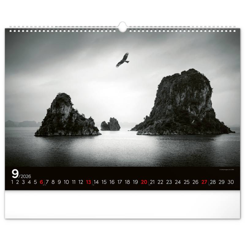 NOTIQUE Nástěnný kalendář Snová krajina 2026, 48 x 33 cm NOTIQUE Nástěnný kalendář Snová krajina 2026, 48 x 33 cm